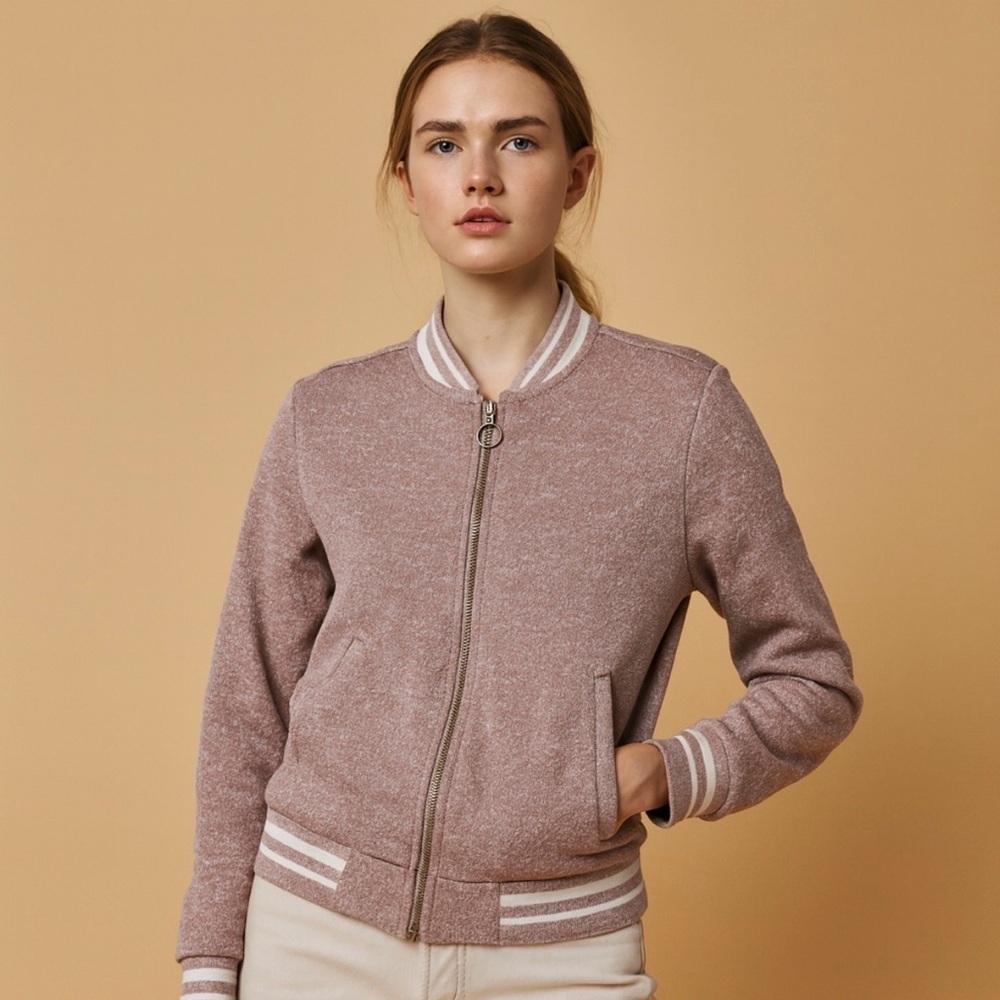 New Look Mauve Bomber Jacket Size Large